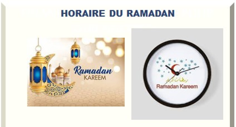 horaire de travail ramadan 2024