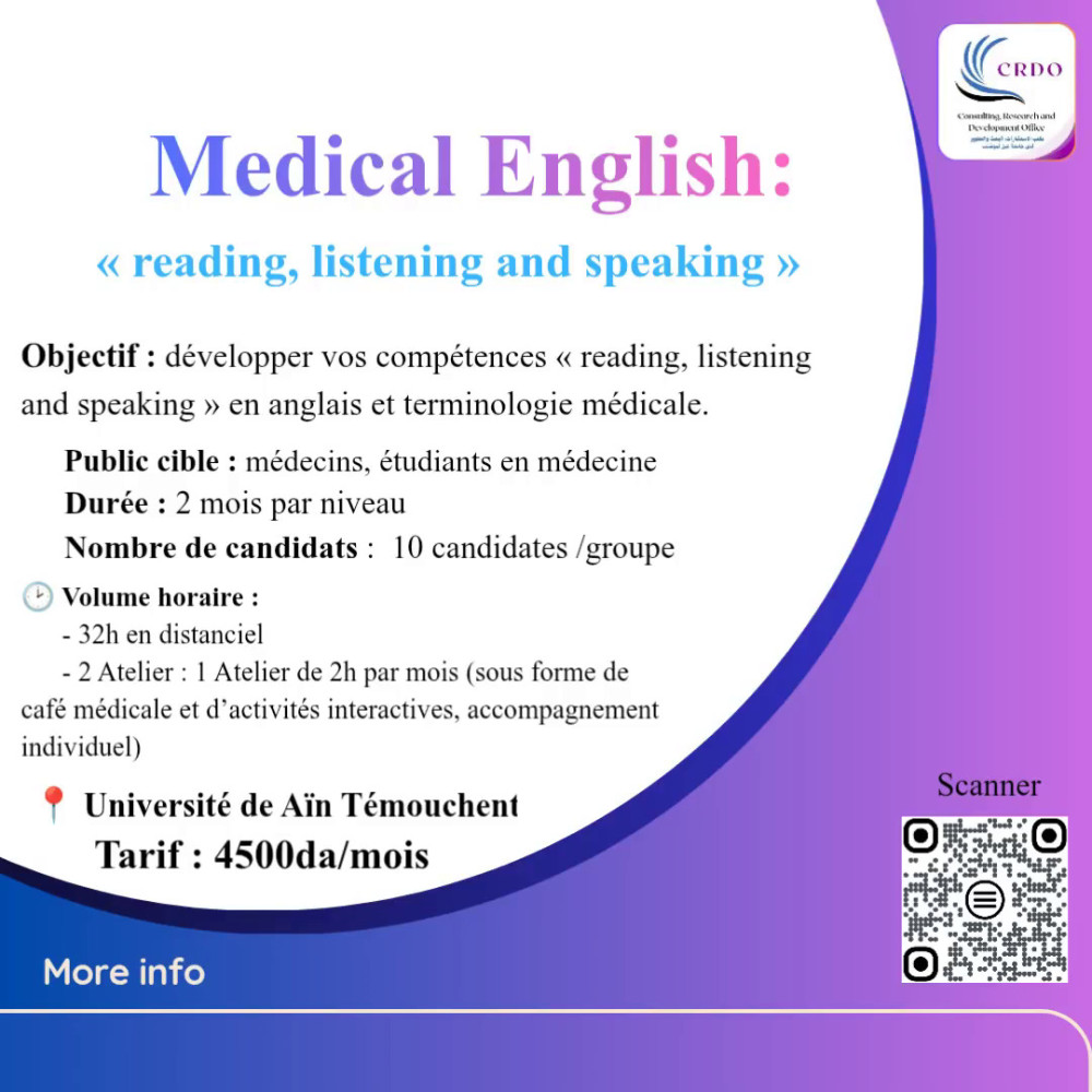 Formation Medical English
